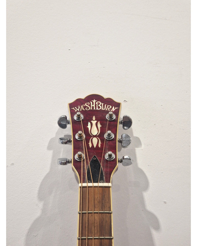 Washburn EA18TR Electro-Acoustic Guitar Red - Cutaway Design - Excellent - image 12