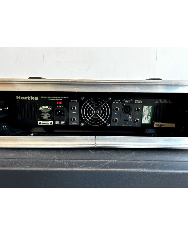 Hartke LH1000 - Bass Amplifier - Black - Good w/ rack-mounted in flight case - image 6