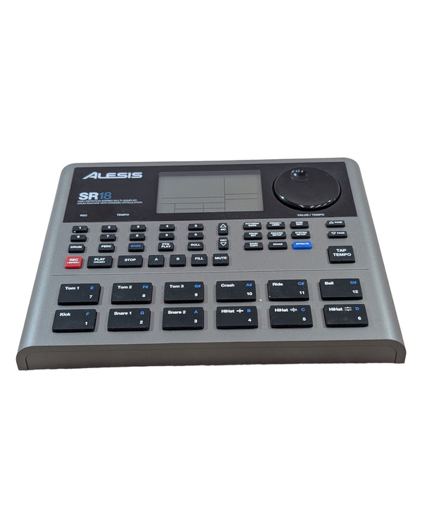 Alesis SR18 - Drum Machine - Grey - Excellent w/ Original Box & Manuals