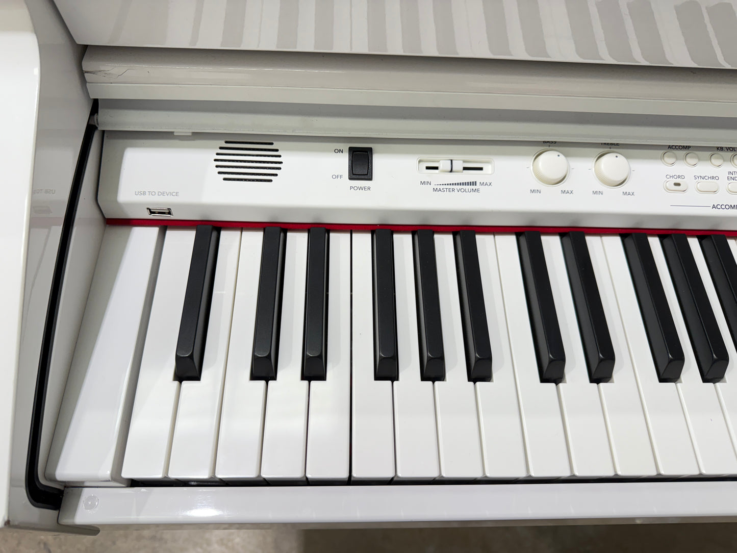 Gear4Music Grand Digital Piano - Model GDP-200 - Gloss White RRP £1349