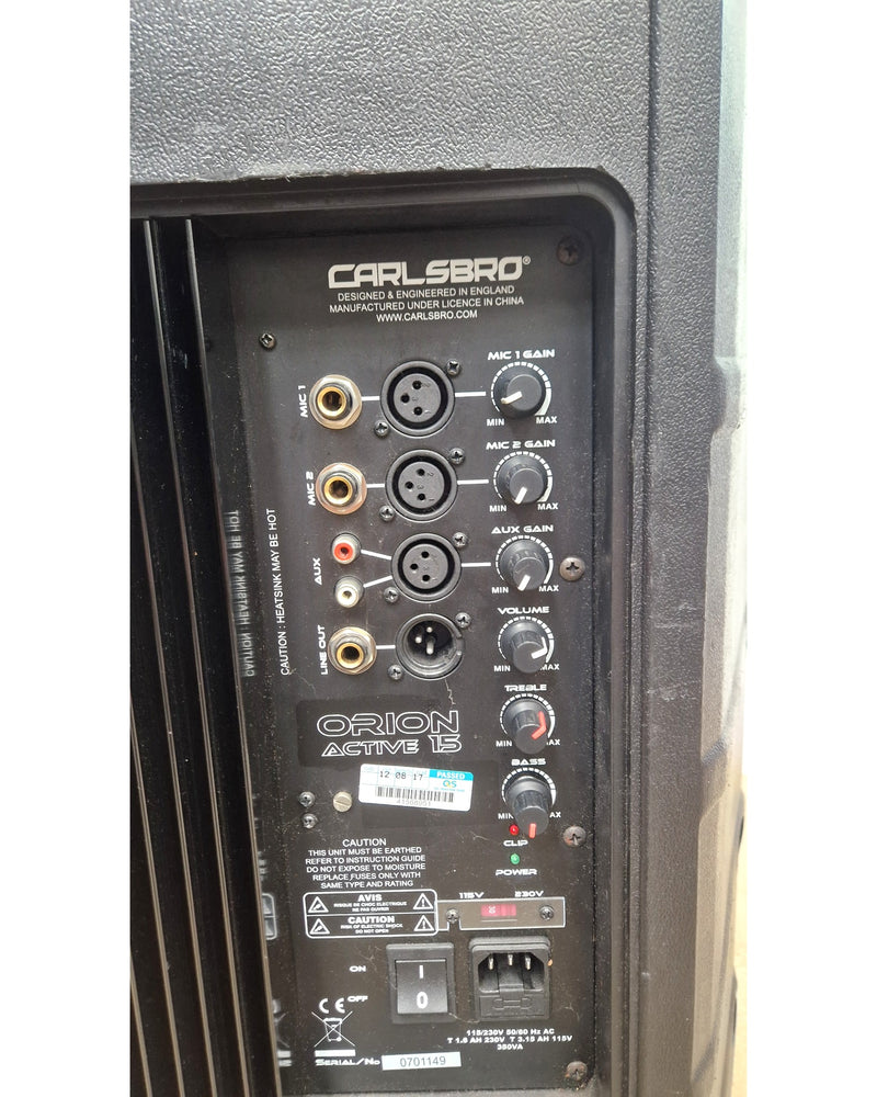 Carlsbro Active 15 Orion - PA Speakers - Fair - image 12