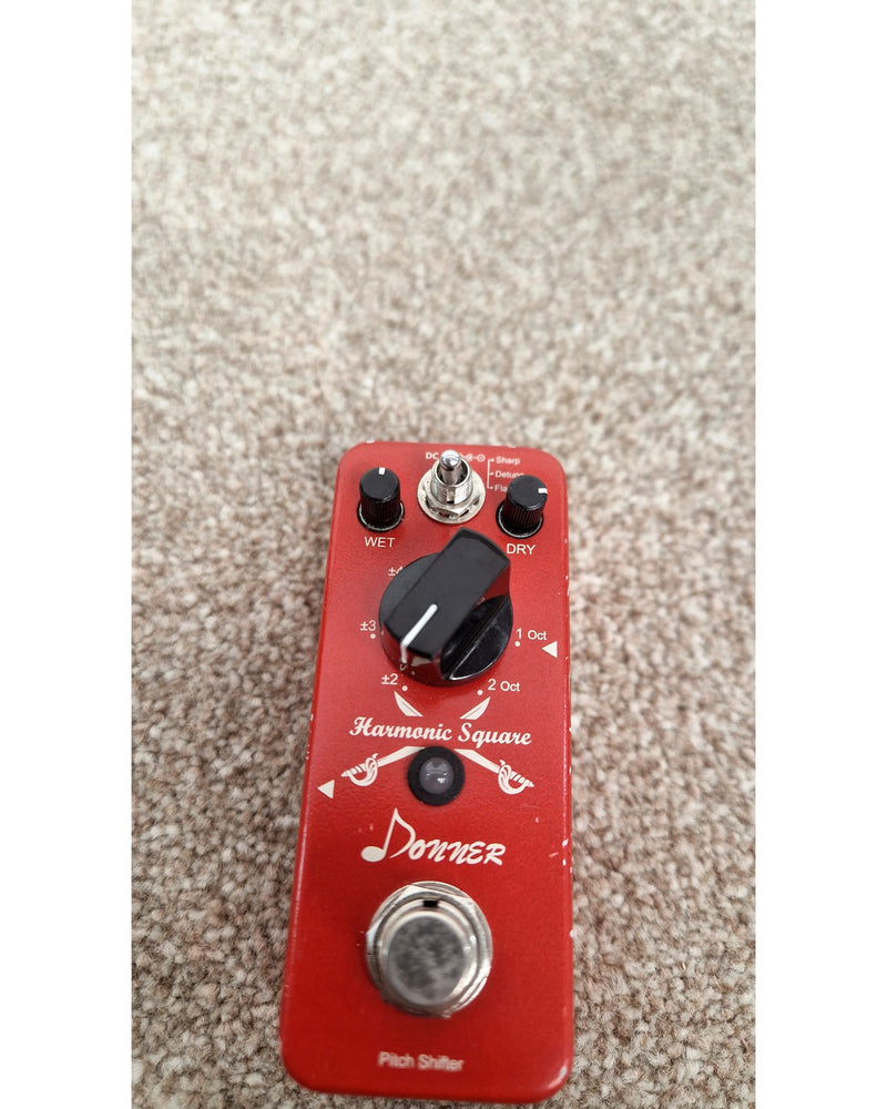 Donner Octave Guitar Pedal, Harmonic Square Digital Octave Mini Pedal Pitch Shifter 7 Shift Types 3 Tone Modes Sharp Detune Flat, True Bypass - Good - image 5