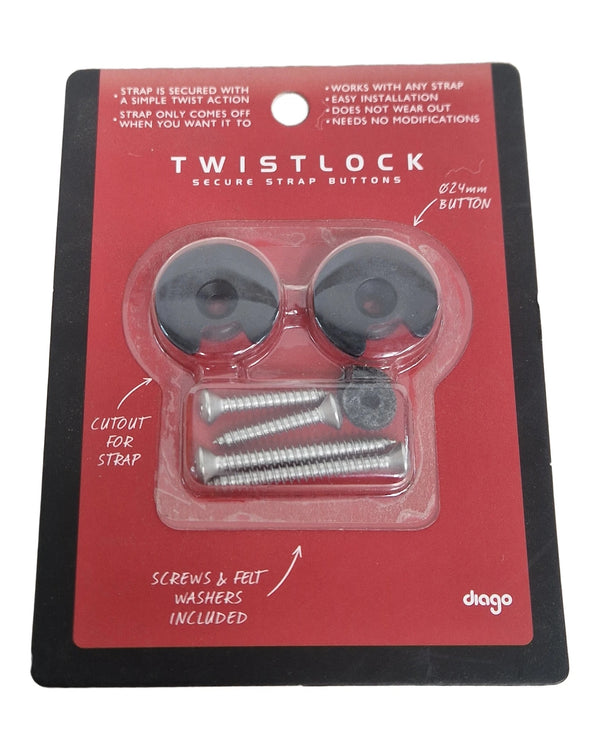 Diago GHOI-B - Guitar Accessories - Twistlock Black - Like New w/ Original Box