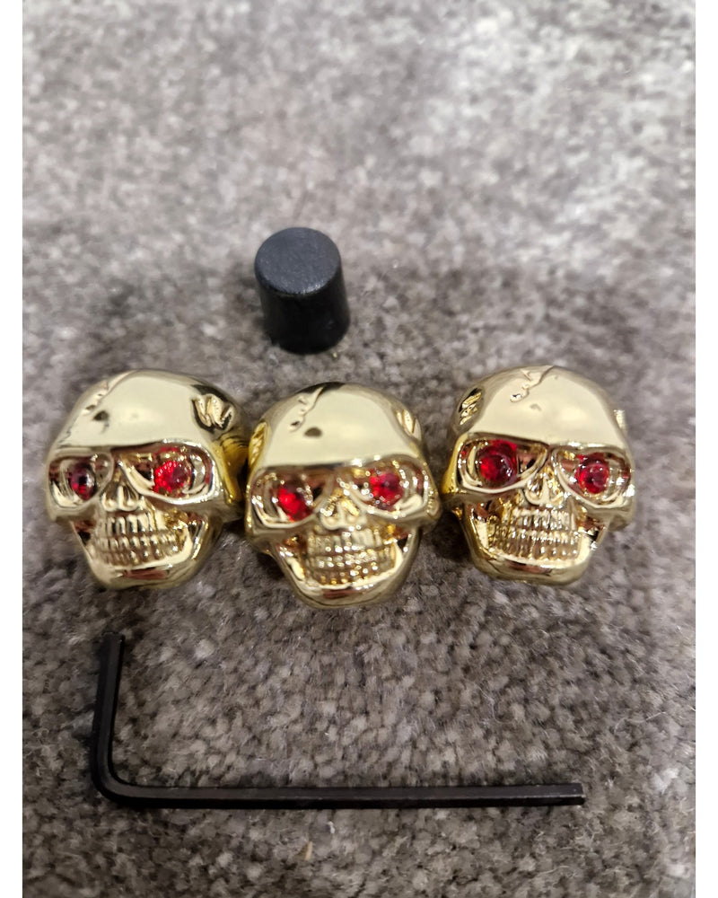 3 Pcs Metal Guitar Volume Tone Control Knobs - Gold - Control Knob - Excellent - image 6
