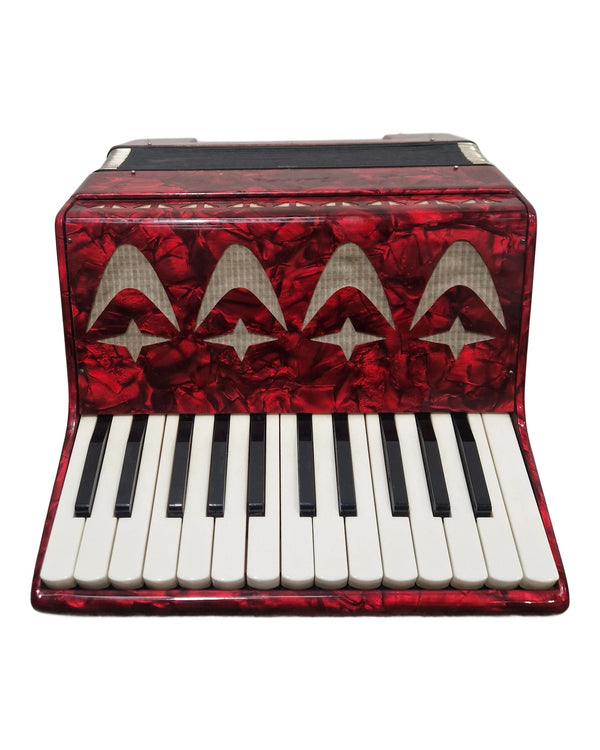 Galotta 12 Bass Accordion - Red - Accordion - Fair w/ Hard Case