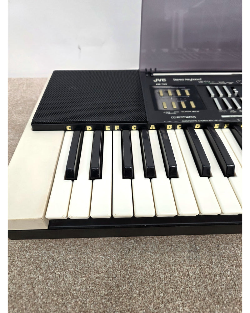 JVC KB-700B - Keyboard - Black And White - Fair w/ Power Supply & Soft Cover - image 5