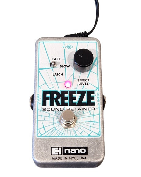 Electro-Harmonix Freeze Sound Retainer - Effects Pedal - Silver - Excellent
