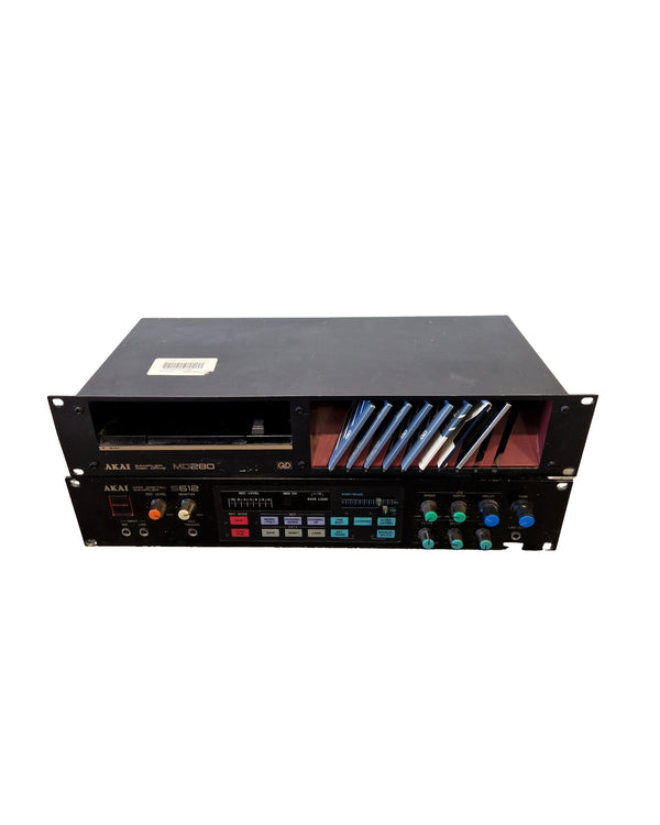 Akai S612 with MD280 - Audio Sampler - Good w/ Manuals