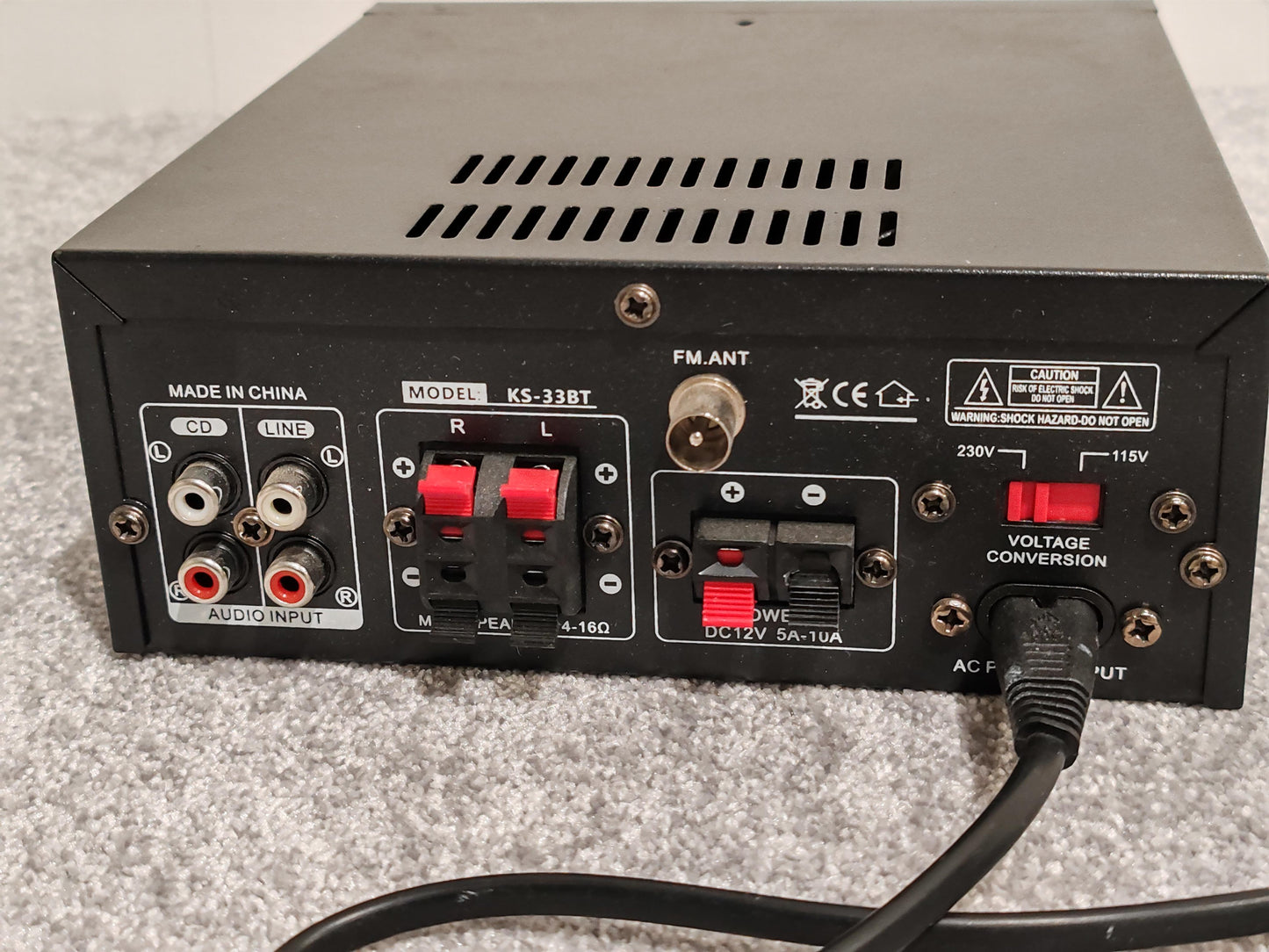 Hi-Fi Kara OK Power Amp KS-33BT With Remote Control