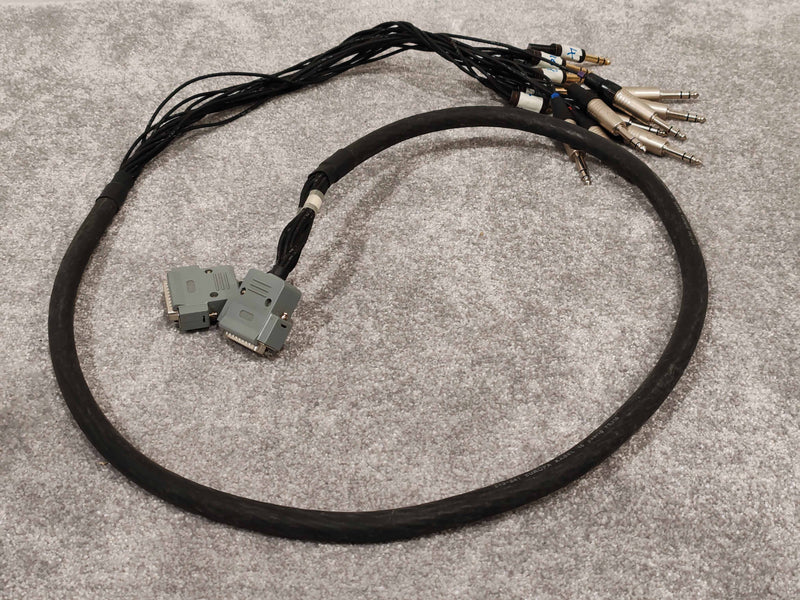 2x 25pin D Sub Male HRStot Plugs to 8x 6.35mm Stereo Jacks - 1.8m Length - image 1