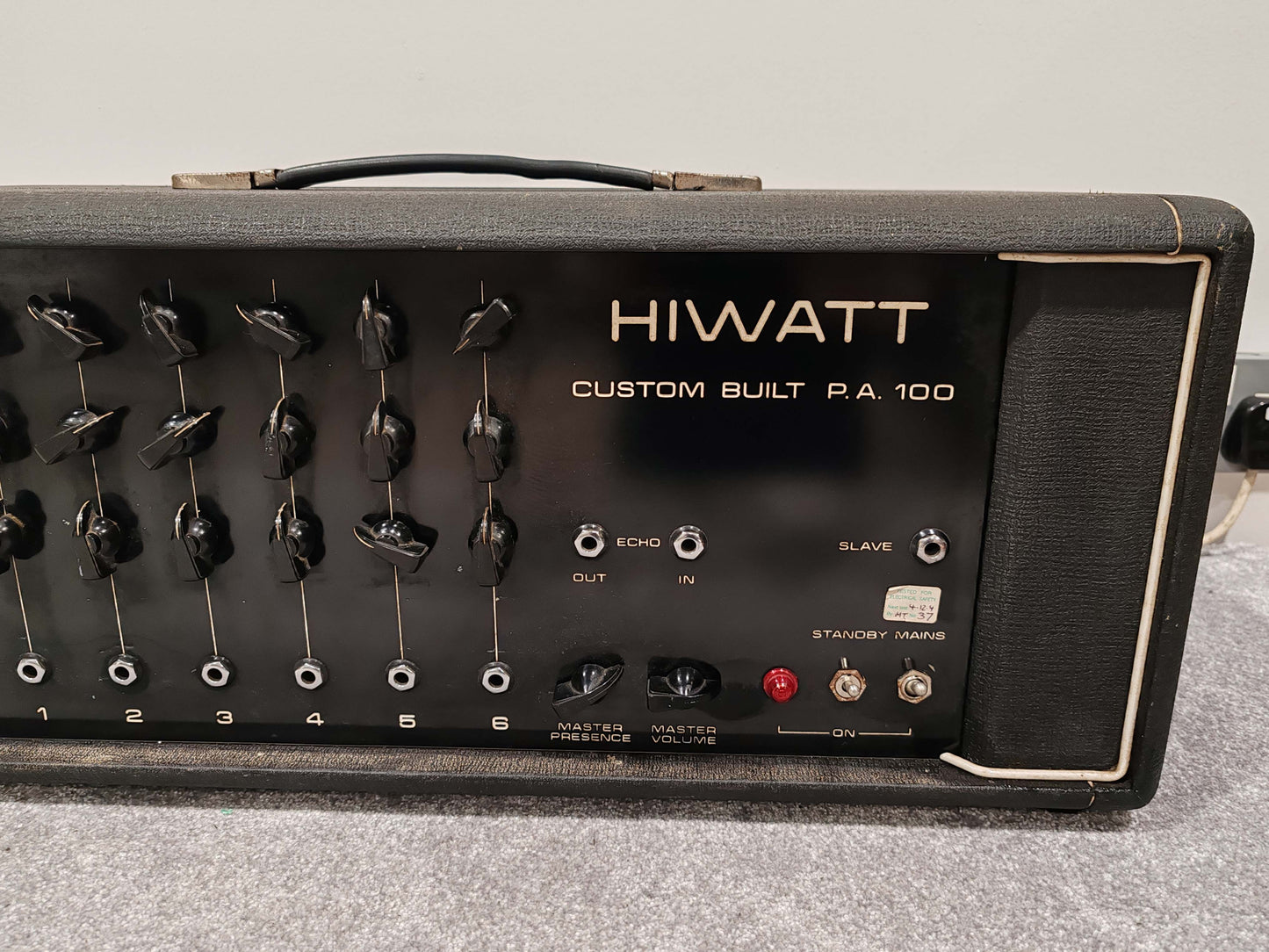 Hiwatt DR112 Custom Built P.A. 100 Amplifier Vintage 1970s