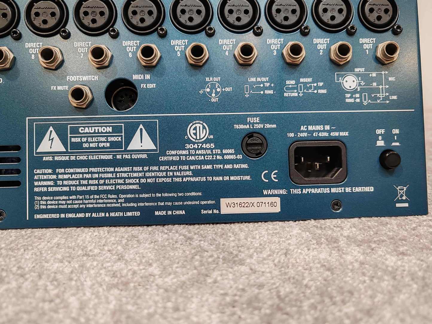 Allen & Heath MixWizard WZ3 16:2 - 16 Channel Mixer Original Box