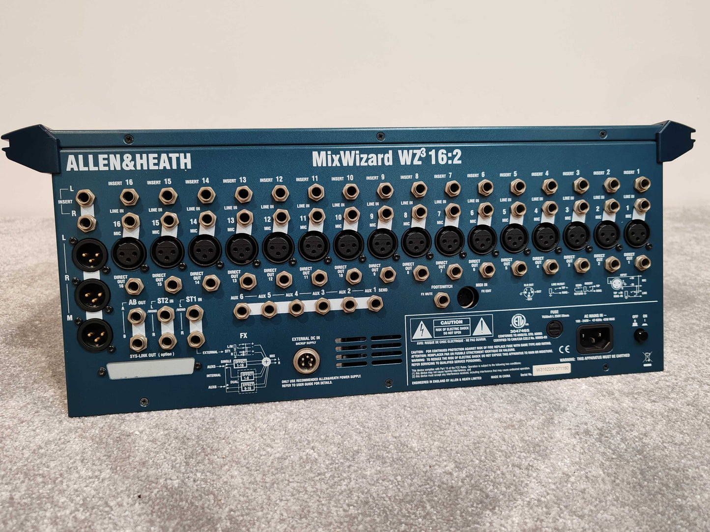 Allen & Heath MixWizard WZ3 16:2 - 16 Channel Mixer Original Box