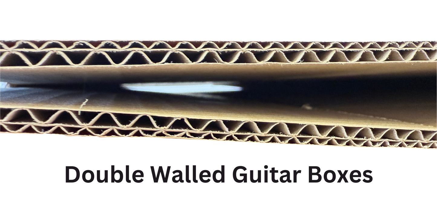 Electric Guitar Cardboard Box - Quality Double-Walled Guitar Shipping Box