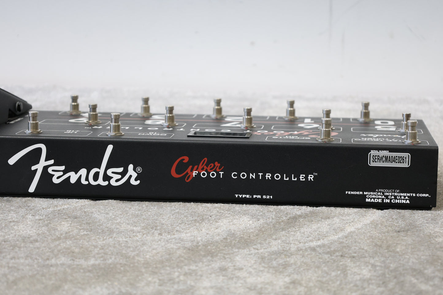 Fender Cyber Foot Controller - PR 521 - Very Good w/ Instructions & Wiring Diagram