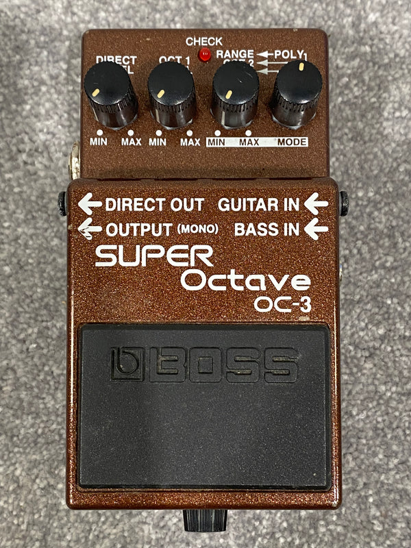 Boss Super Octave OC-3 Guitar Effects Pedal - Brown