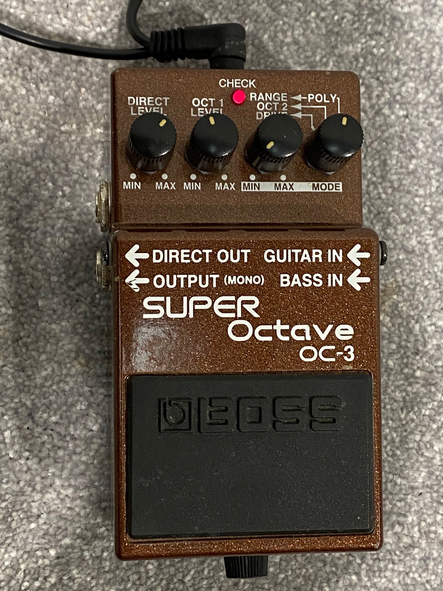Boss Super Octave OC-3 Guitar Effects Pedal - Brown