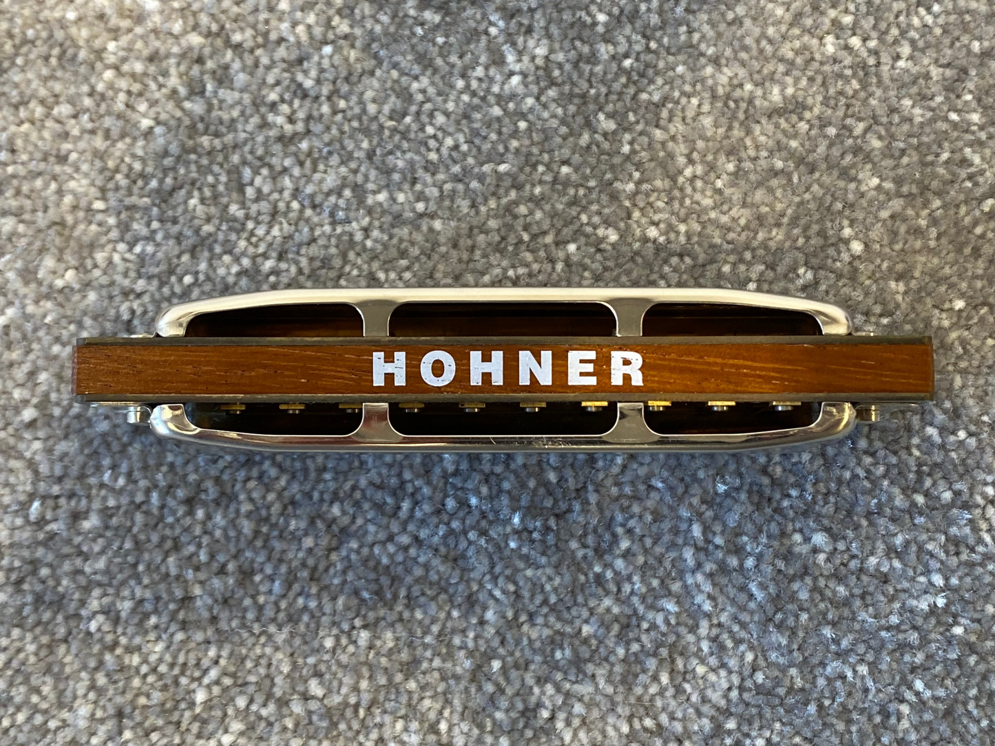Hohner MS G Blues Harp Harmonica w/ Blue Case