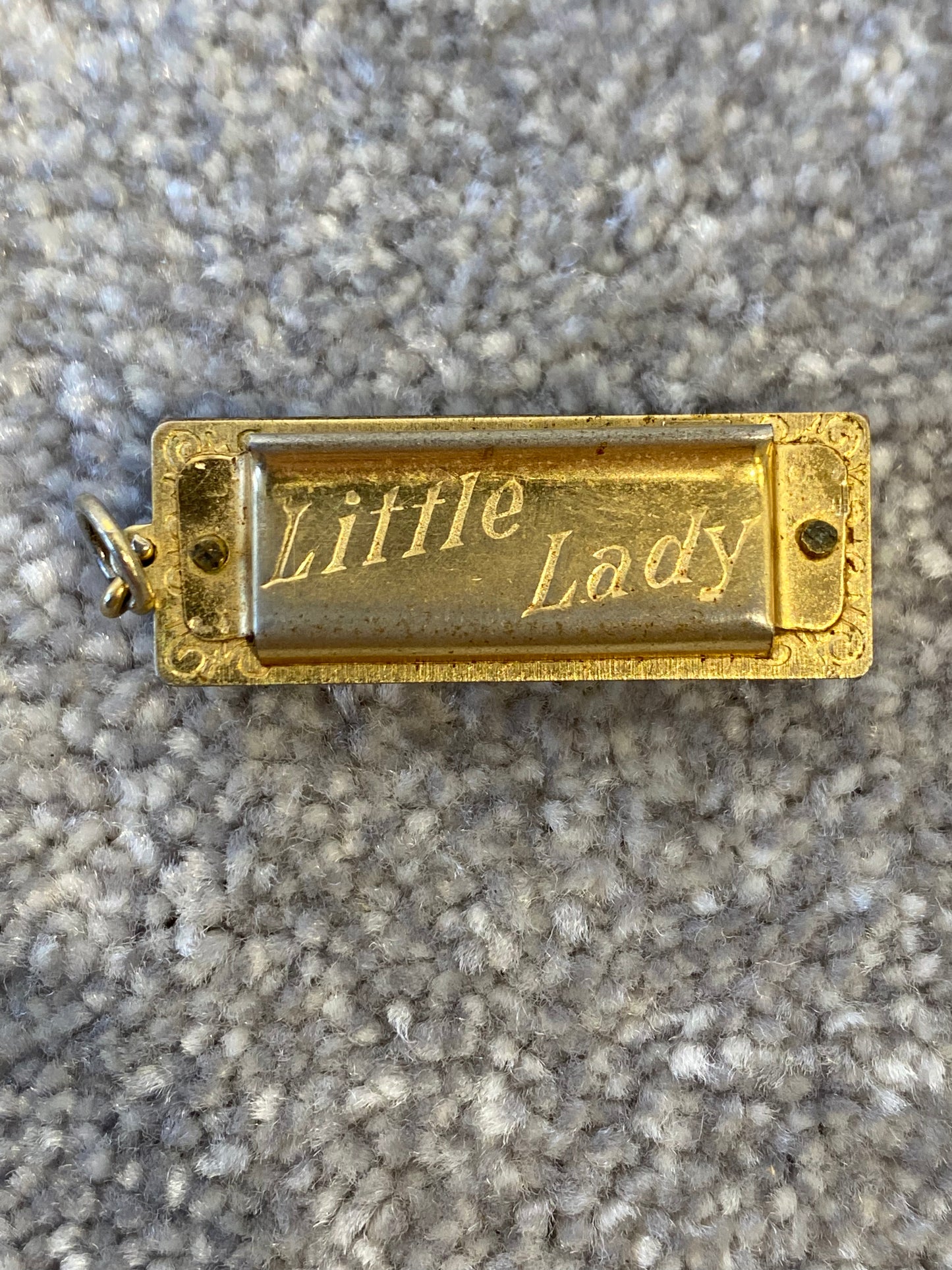 Hohner Mini Keyring Harmonica w/ Case - Gold