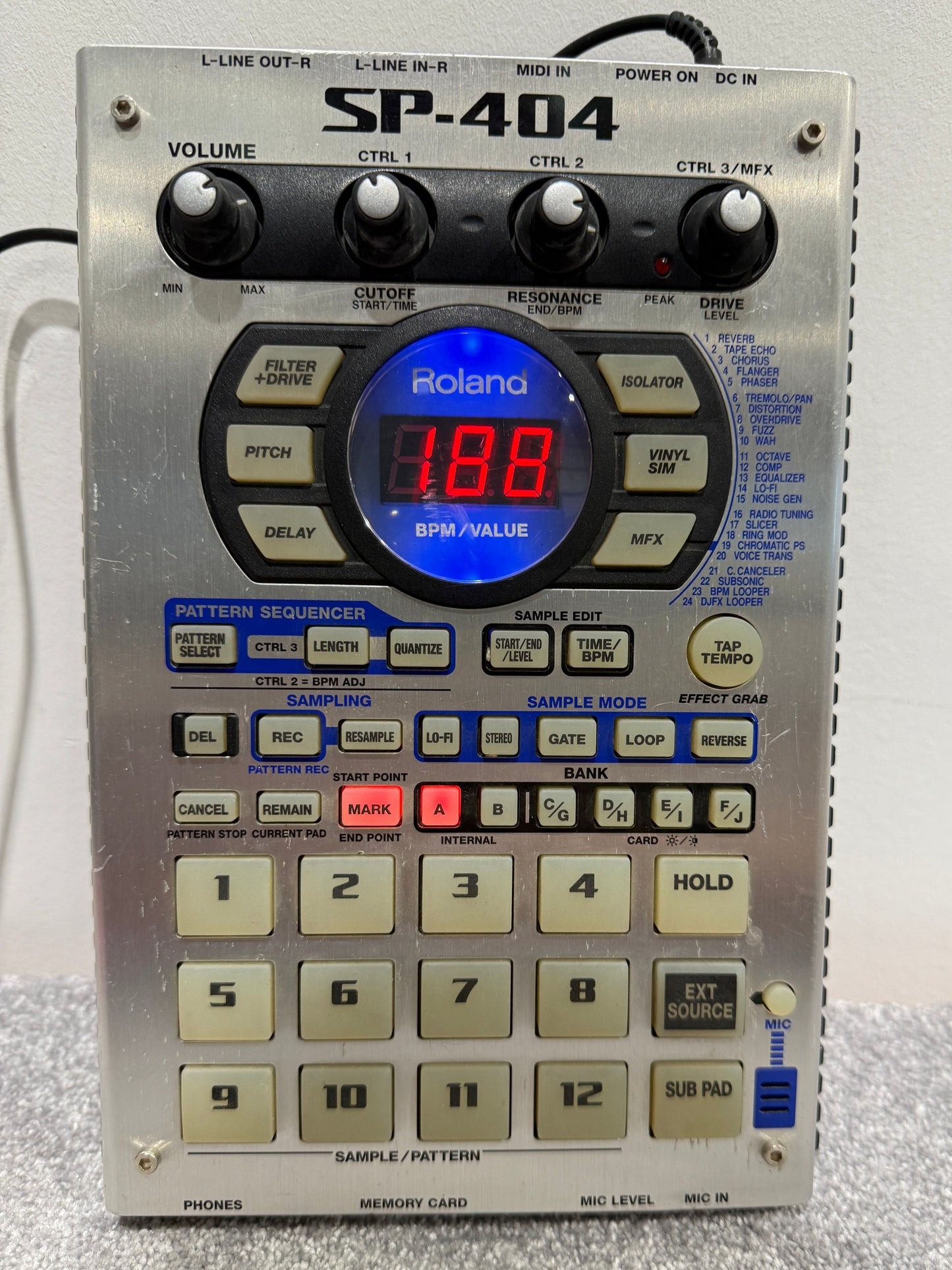 Roland SP-404 (MK1) Electronic Sampler w/ Original Power Supply
