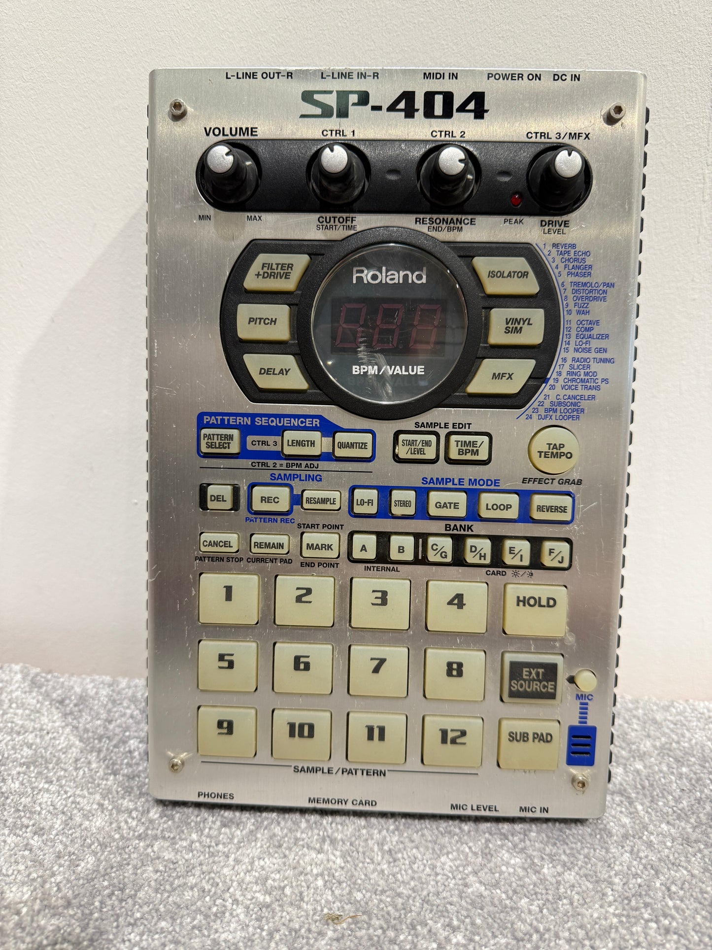 Roland SP-404 (MK1) Electronic Sampler w/ Original Power Supply