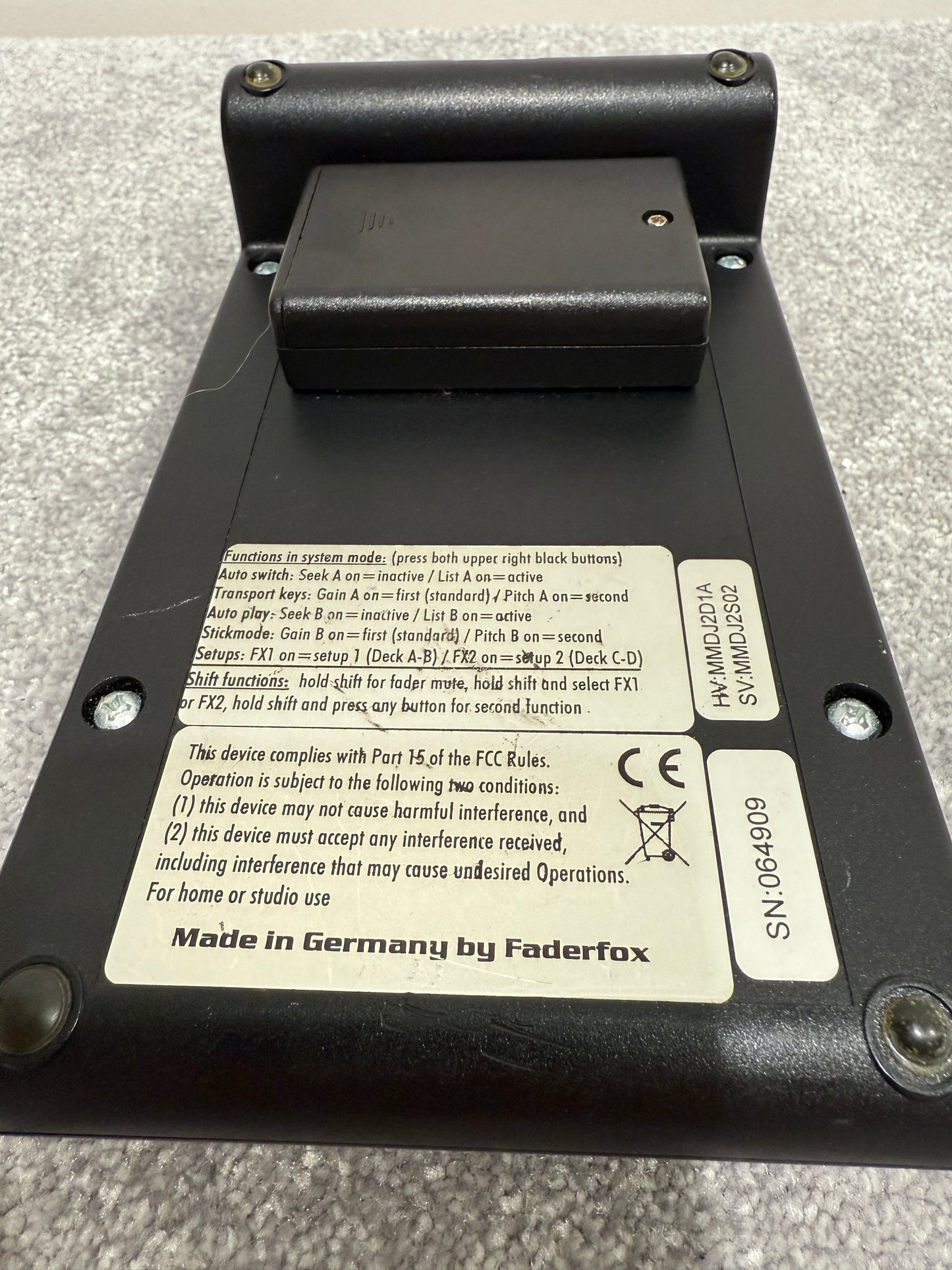 Faderfox Micromodul DJ2 - DJ Controller with Power Supply