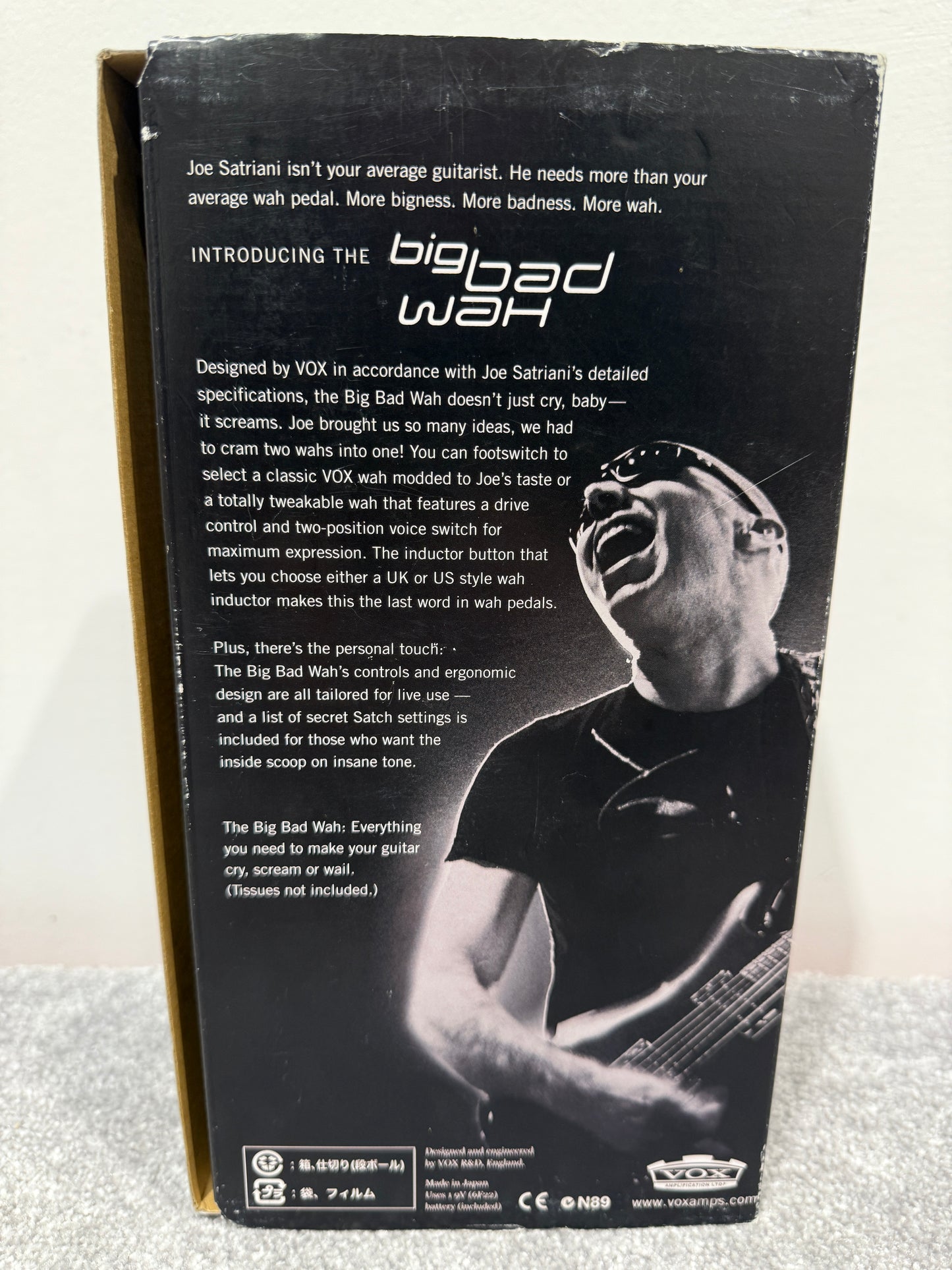 Joe Satriani & Vox - Big Bad Wah - Dual Wah Pedal in Original Box