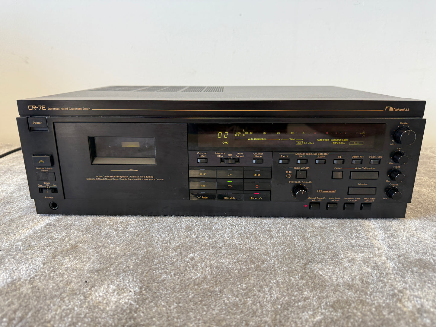 Nakamichi CR-7E High-End Cassette Deck – Flagship 3-Head Recorder Excellent
