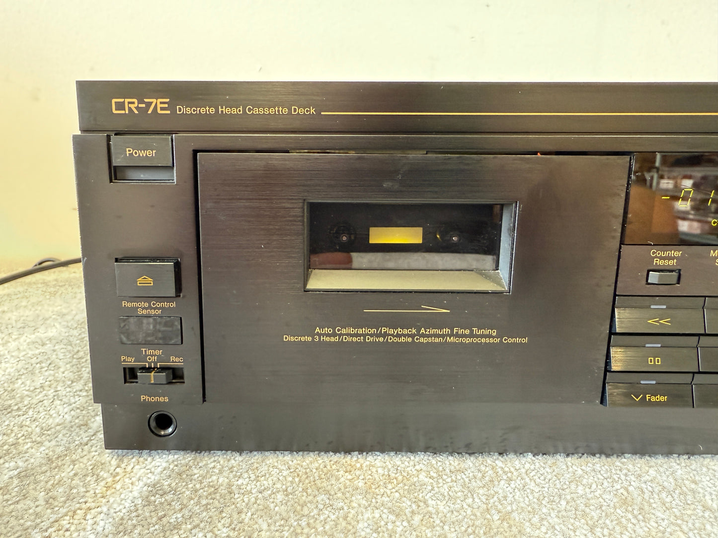 Nakamichi CR-7E High-End Cassette Deck – Flagship 3-Head Recorder Excellent