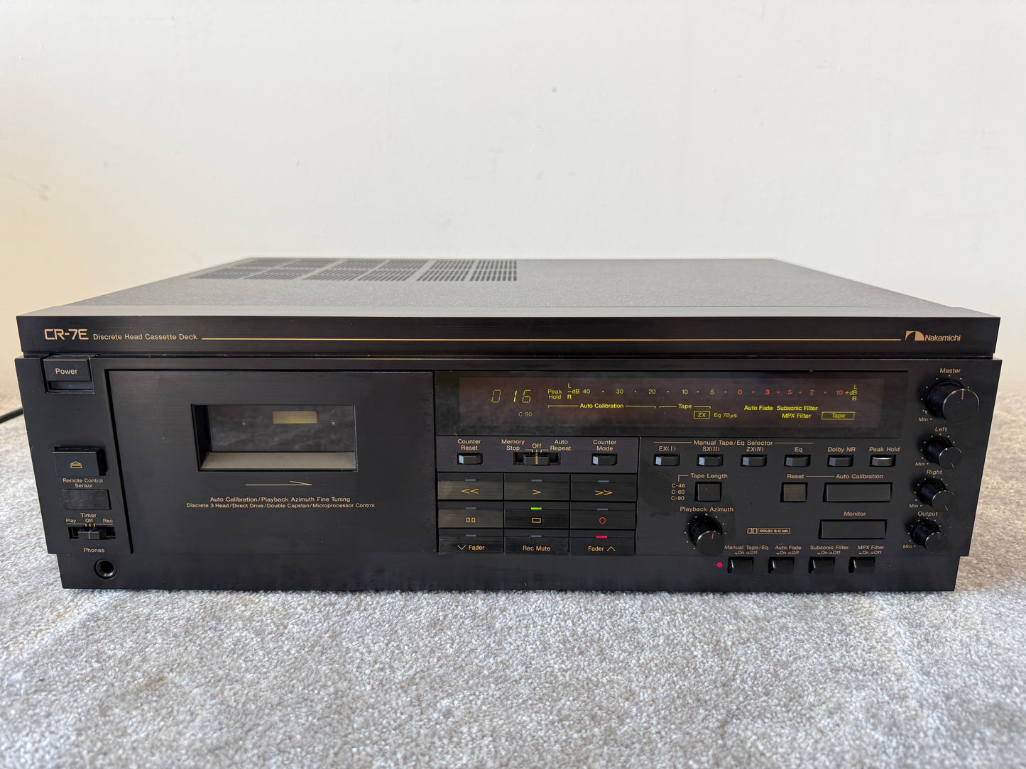 Nakamichi CR-7E High-End Cassette Deck – Flagship 3-Head Recorder Excellent