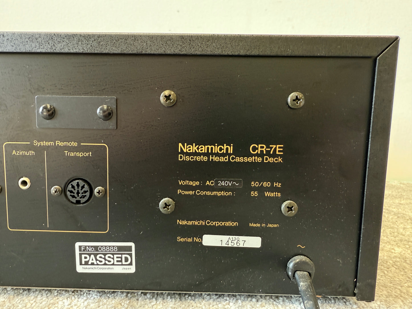 Nakamichi CR-7E High-End Cassette Deck – Flagship 3-Head Recorder Excellent