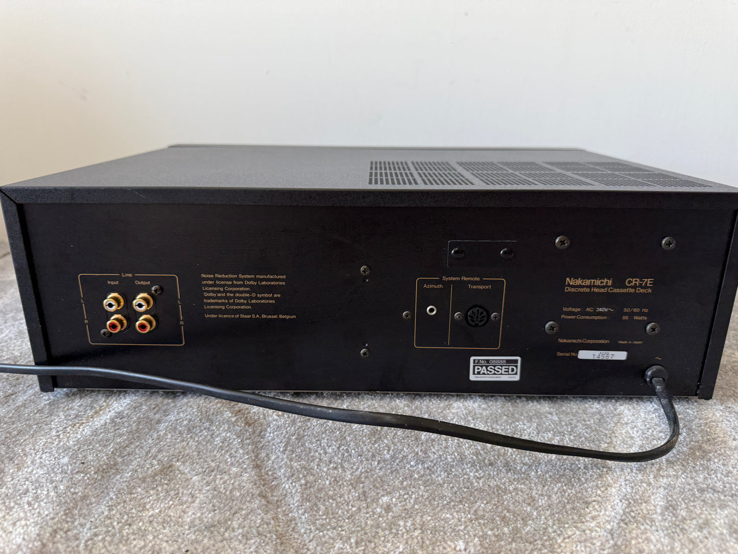 Nakamichi CR-7E High-End Cassette Deck – Flagship 3-Head Recorder Excellent