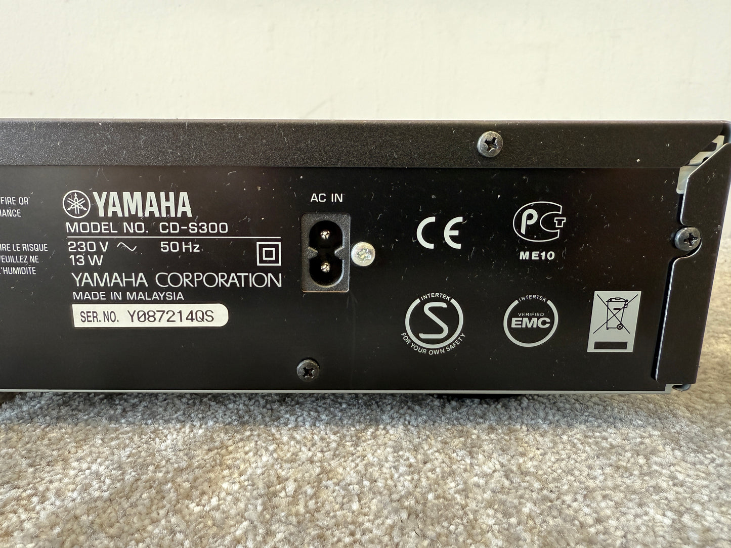Yamaha CD-S300 Natural Sound CD Player – High-Precision Playback, USB Input Excellent