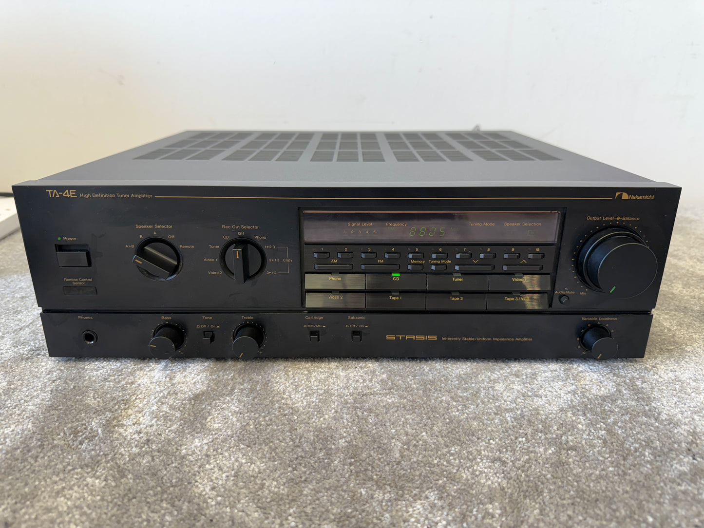 Nakamichi TA-4E Stereo Receiver – Nelson Pass Stasis Design, 100W Excellent