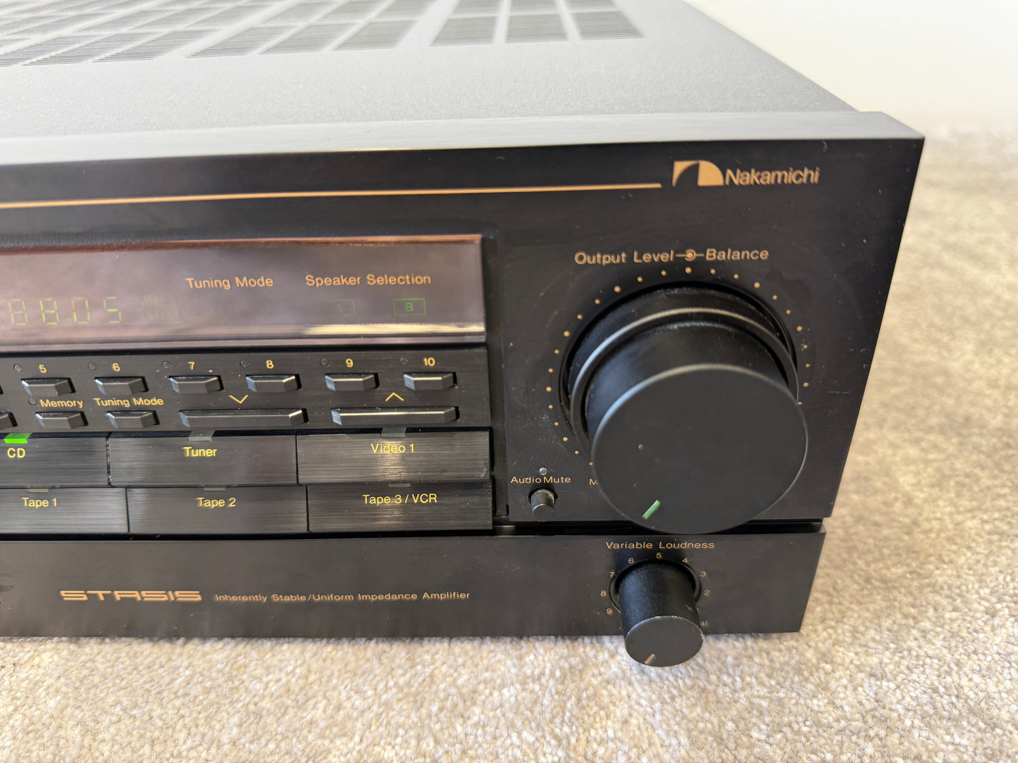 Nakamichi TA-4E Stereo Receiver – Nelson Pass Stasis Design, 100W Excellent