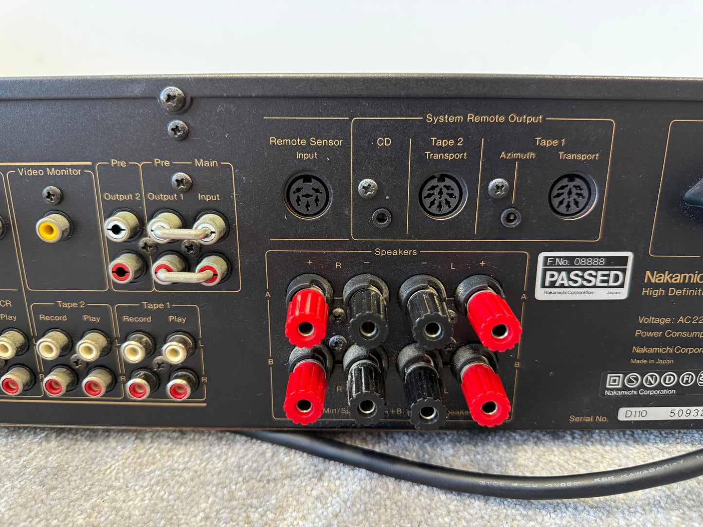 Nakamichi TA-4E Stereo Receiver – Nelson Pass Stasis Design, 100W Excellent