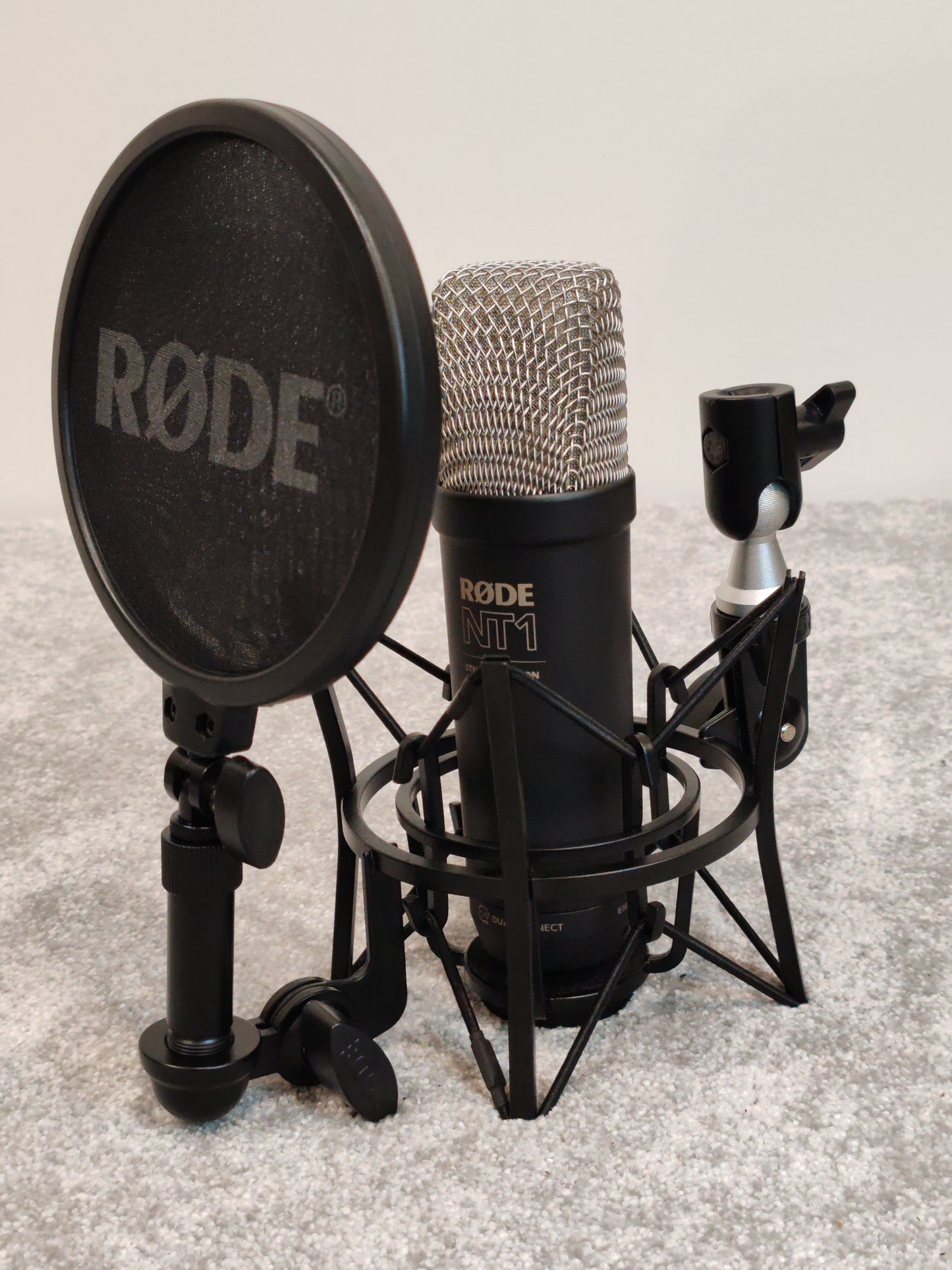 Rode NT1 5th Generation Condenser Microphone w/ Shock Mount, Pop Filter, XLR Cable