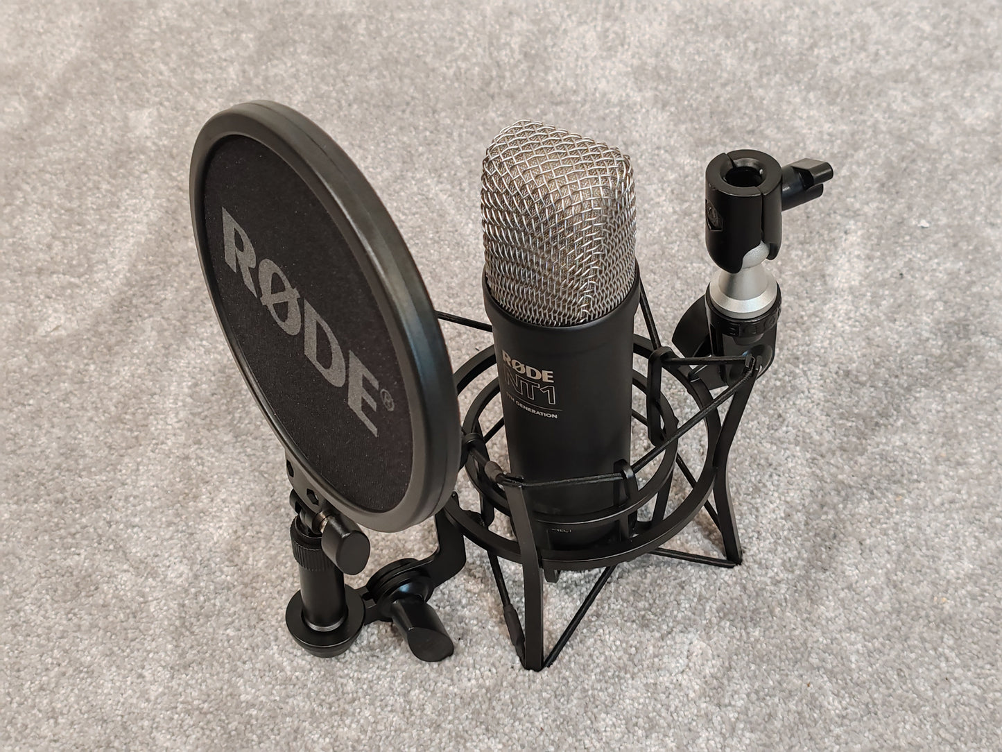 Rode NT1 5th Generation Condenser Microphone w/ Shock Mount, Pop Filter, XLR Cable