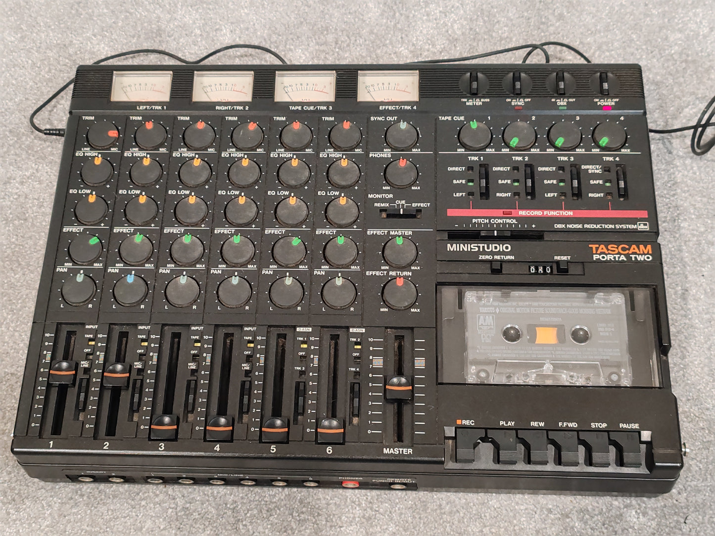 Tascam Porta Two Ministudio Requires Repair w/ Manuals and Flight Case