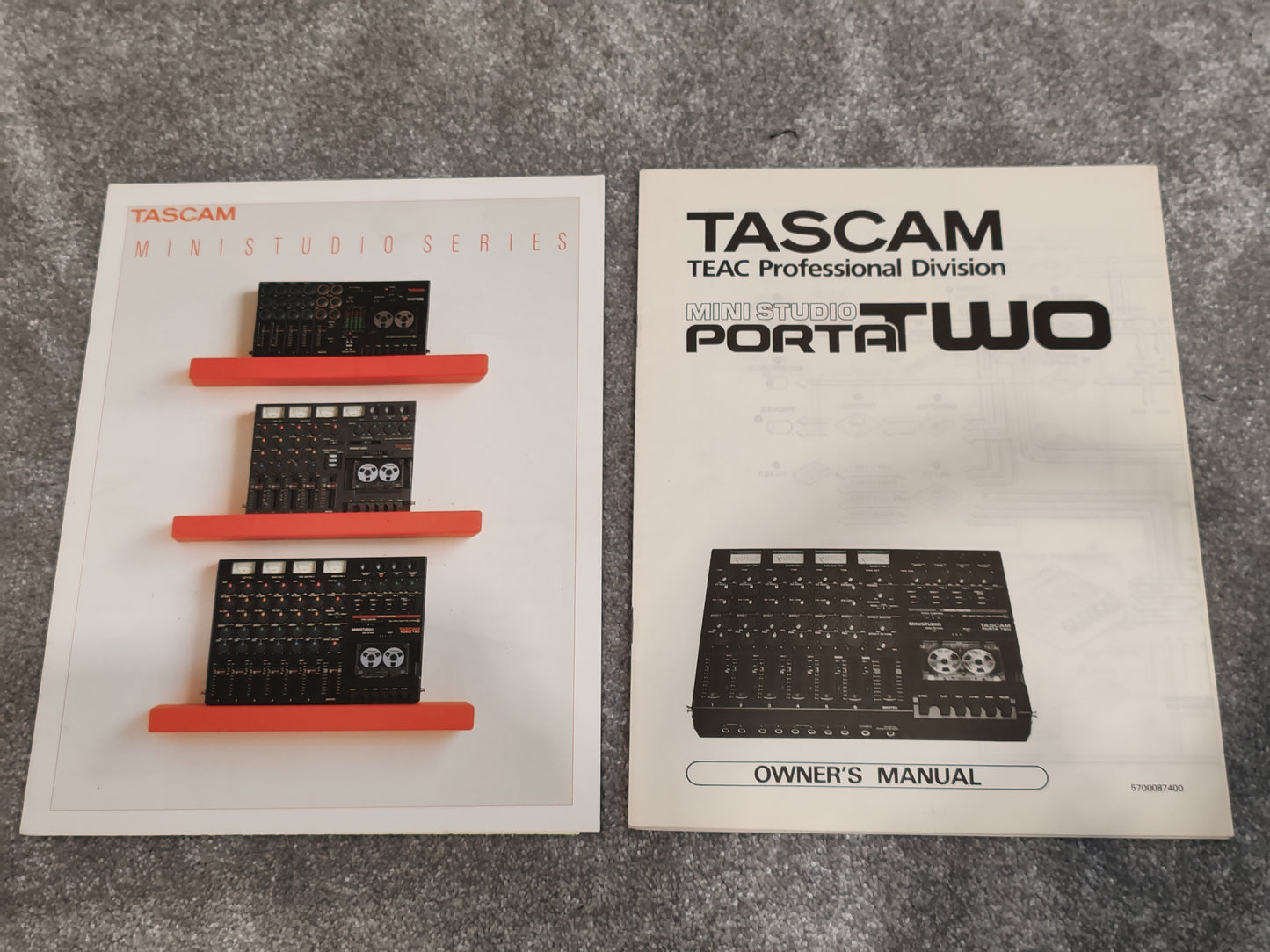Tascam Porta Two Ministudio Requires Repair w/ Manuals and Flight Case