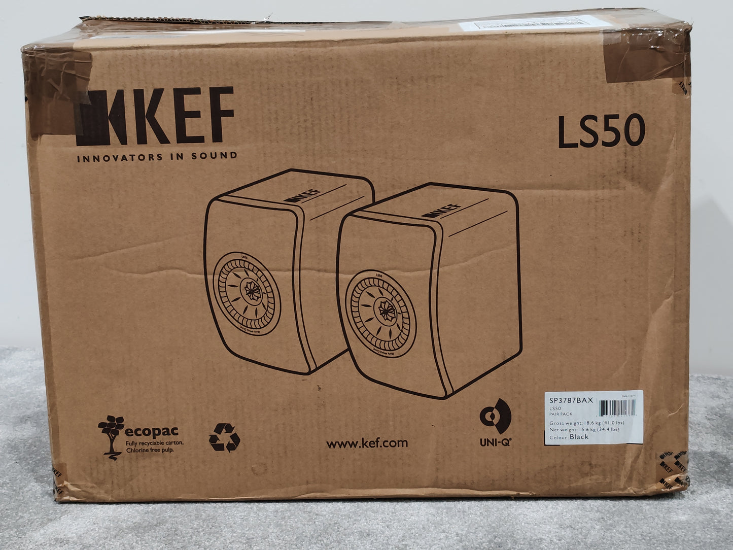 Pair of KEF LS50 Speakers - Uni-Q Driver Array - Open Box New