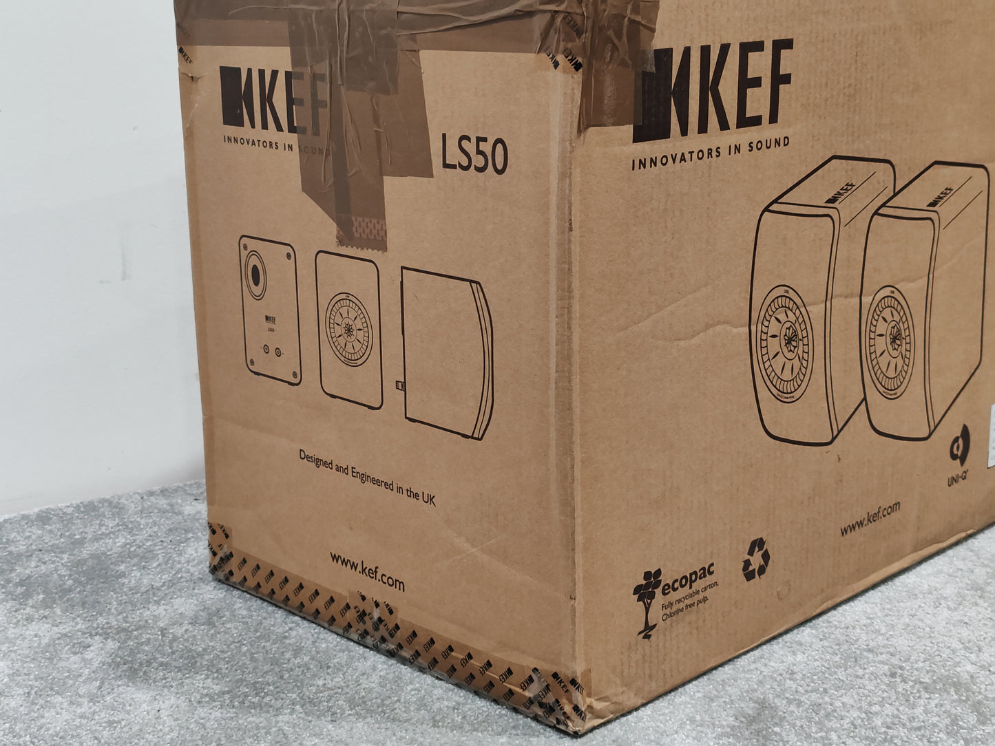 KEF LS50 Two-way Bass Reflex Speakers Pair - Open Box New