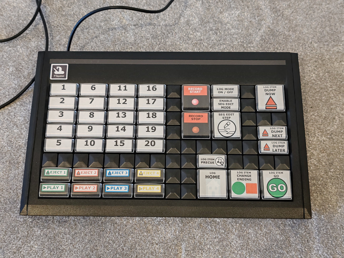 P Squared Myriad 500 Playout Keyboard for Radio Broadcasting