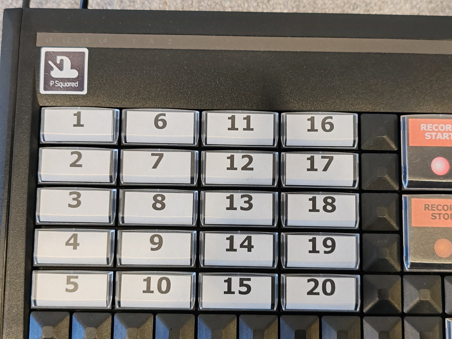 P Squared Myriad 500 Playout Keyboard for Radio Broadcasting
