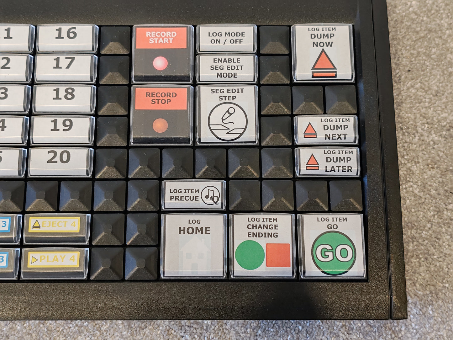 P Squared Myriad 500 Playout Keyboard for Radio Broadcasting