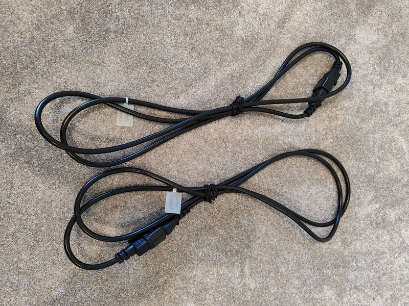 6x IEC C14 to IEC C13 Black Extension Leads 10A - Various Sizes (Kettle Cable) - image 5