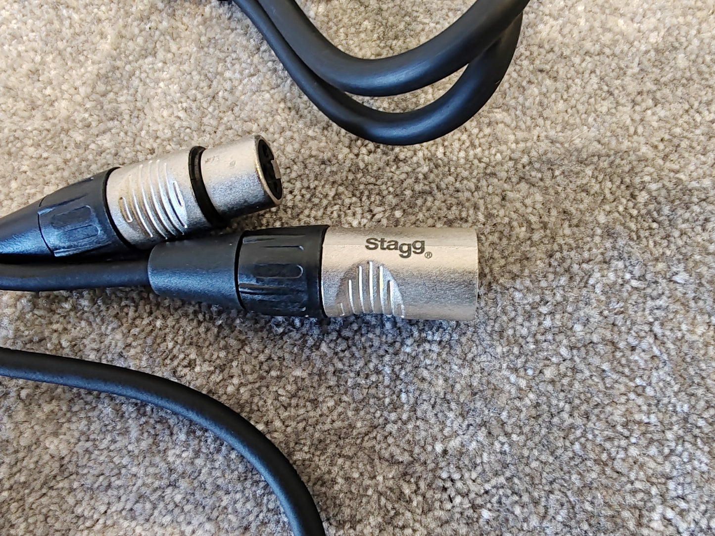 4x 1m XLR Cables - Various Brands - Male to Female