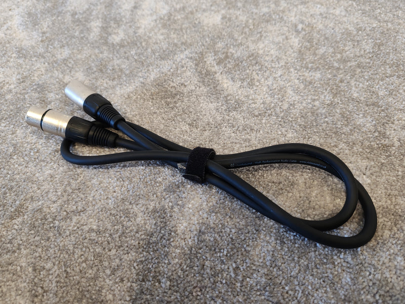 4x 1m XLR Cables - Various Brands - Male to Female - image 3