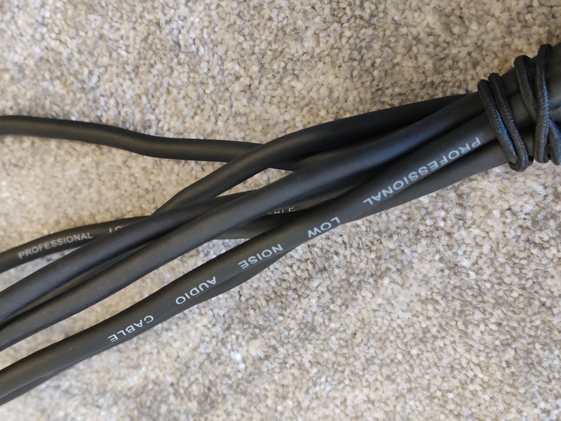 2x Stagg 6.35mm (1/4") Jack Lead Male to Female Extension Cable, 3m Black Stereo - image 6