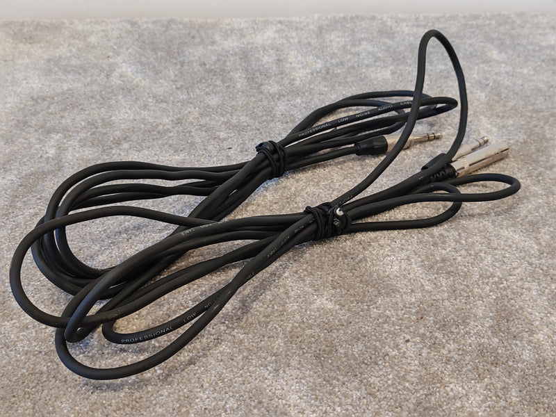 2x Stagg 6.35mm (1/4") Jack Lead Male to Female Extension Cable, 3m Black Stereo - image 4